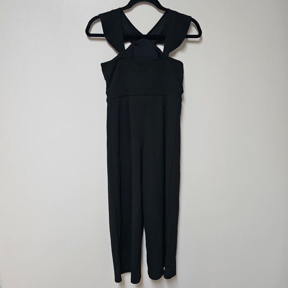 LOVE, Nickie Lew Nordstrom Jumpsuit Black WIde Leg Juniors size 12 - Picture 2 of 10